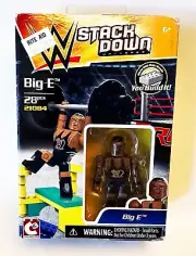 WWE Stackdown Universe Big E Langston w Bench Press Plastic Building Toy 2015