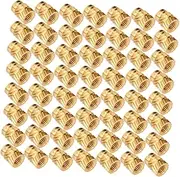 GLEAVI 100pcs Threaded Inserts for Plastic Alloy Embedment Nuts Heat Resistant Easy Installation