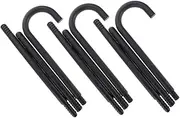 Abaodam 3pcs Halloween Cane Prop for Novelty Theatrical Walking Stick Magician Cane Shepherd Staff Decorative Costume Accessory for Adults for Dress Up Parties and Christmas Celebrations