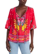 Johnny Was Monaco Peasant Blouse