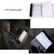 1* Creative LED Book Light Reading Night Flat Plate Panel Travel Portable M8F9