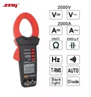 DIGITAL Clamp multimeter AC DC clamp meter 2000A /2000V Capacitor TRUE RMS