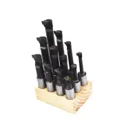 3/4" Boring Bar Set C6 12 Pcs Carbide Tipped Bars 3/4 Shank Lathe Tool New