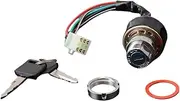 Ignition Key Switches Universal Scooter ATV Dirt Bike Go Kart Parts Car Motorcycle Ignition Switch 3 Position 6 Wire with 2 Keys Ignition Barrel Key Switch