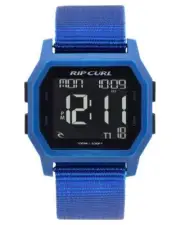 Rip Curl ATOM WEBBING DIGITAL WATCH Waterproof Surf Watch New - A3087 Blue