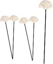 Garneck 5pcs Rattan Aroma Diffuser Sticks Flower Designed Refill for Essential Oil Diffusers Decorative Rattan Sticks for Home Air Freshening Convenient for Easy Use