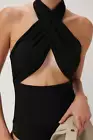 NEW EFFIE KATS EFFIE KATS Womens Bari Bodysuit Black