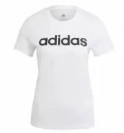 Adidas Linear Slim Fit T Shirt Ladies White Size 16 #REF68