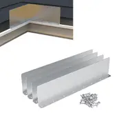 4Pcs Gutter Valley Splash Guards Rain Drip Gutter Guard for House Shingle Roofs Corner