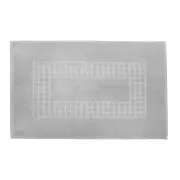 Microfiber Soft Non Slip Bath Mat Check Design (Grey)