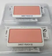 2 Elizabeth Arden Beautiful Color Radiance Blush SWEET PEACH .19oz each Tester