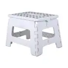 Folding Step Stool Plastic Foldable Chair Store Flat Kitchen Camping
