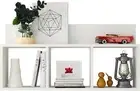 Danya B. Modern 3 Cube Floating Wall Shelf with Display Ledge Triple Cubby Shelf