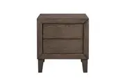 VI Sueno Solid Timber 2 Drawer Bedside Table