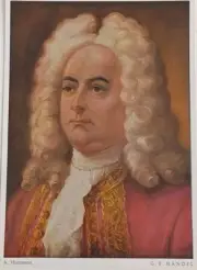 G. F. Handel Composer, Portrait, Frame Worthy, Munich Germany, Border, Postcard