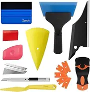 Zanch Window Tint Tools Window Tint Kit Vinyl Wrap Tool, 10Pcs Window Tinting Kits, Tinting Tools for Car Window Film Installation Application with Window Tint Squeegee, Felt Squeegee