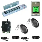 Visionis Door Entry System Mag Lock 300lbs Kit with Wireless Receiver and Remote