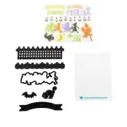 HSN Diamond Press Halloween Season Border Stamp and Die Kit