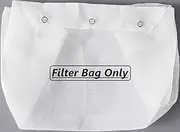 Commercial Deep Fryer Oil Filter Bag with Snaps, 6" Deep Cooking Oil filters, Durable 1000+ Times, Easy to Clean with Hot Water (Filter Bag Only)