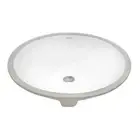 Ruvati Undermount Bathroom Sink 18.5" Porcelain Ceramic w/Overflow in White