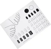 Nail Art Template Mat Nail Tech Products Acrylic Nail Mat Waterproof and Washable