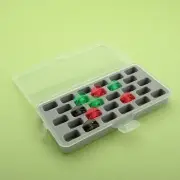 Thread Organizer Box Holds Bobbins and Protects Against Dust Clear View Cover