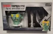 Zombie Eggpocalypse Egg Cup Spoon Toast Cutter Emergency Defense Breakfast NEW