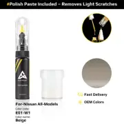 Touch Up Paint For Nissan All Models E01-W1 Beige With Polish Paste