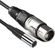 XLR Female to Mini XLR Male Adapter Cable, tunghey 3-pin XLR Female to 3-pin Mini XLR Male Adapter Cable (0.3m)