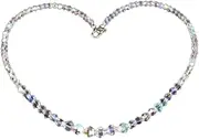 [HONMEET] 1PC jewelry necklace necklaces for women layered crystals necklaces faceted crystal beaded bracelet crystal beads jewellery citrine beaded necklace clavicle chain necklace jewelry