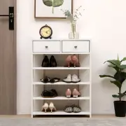 Home Entrance Hallway Storage Rack Organiser Multi-Layer Shoe Cabinet w/2 Drawer