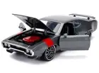 Plymouth GTX 440 1972 Metallic Gray Bigtime Muscle Jada 1/24 Diecast Model Car