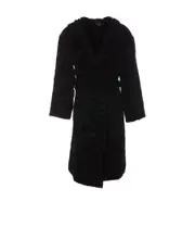 Versace All-Over Patterned Belted Towelling Robe XXL Black