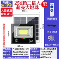 在飛比找momo購物網優惠-【禾統】800W LED智能太陽能人體感應燈(人體感應 遙控