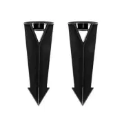 20pk BLACK Heavy Duty Landscape Lighting 8in. Ground Spike Stakes 1/2" NPT