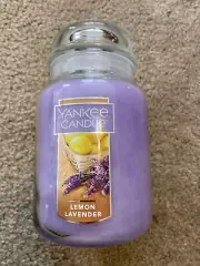Yankee Candle Lemon Lavender Scented Large Jar 22 oz NEW