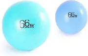 66fit Pilates Soft Balls - Set of 2 - Exercise Core Pelvic Exercise Stability