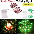 Christmas Party Santa Claus Snowman Xmas Tree LED String Lights Decor 20 LED AUS