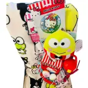 Hello Kitty Easter bundle with Burlington friends throw 50 70 soft Keroppi plush