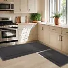 Non-Slip Kitchen Mats, Self Adhesive No Sliding Kitchen Rugs Set of 2, Soft W...