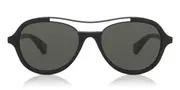 Alyson Magee AM7004 011 Men's Sunglasses Black Size 56