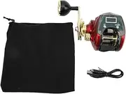 Baxnore Fishing Rotation Reel, Digital Display Baitcasting Reel, Lightweight Fishing Wheel Casting Reels with Line Counter for Saltwater Freshwater