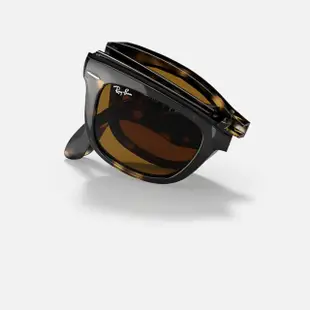 【RayBan 雷朋】Wayfarer折疊式太陽眼鏡(RB4105-601、710 54mm)