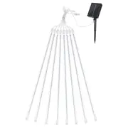 LED Solar Meteor Shower Rain Drop String Warm Lights Xmas Falling Star Tree Decor Night Outdoor Christmas Garden Waterproof