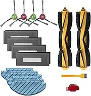 Roller Main Brush Filter Side Brush Compatible with ECOVACS DEEBOT OZMO N8 950 920 Robot Vacuum Cleaner Mopping Cloth Accessories (Color : 12)