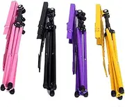 Abaodam Adjustable Music Stand Metal Sheet Guitar Rack Non-slip Feet Foldable for Carrying Accessories