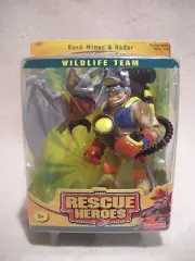 Rescue Heroes Wildlife Team Rock Miner & Radar Spelunker Factory Sealed!