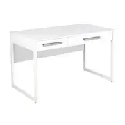 Maestro Furniture Ashley Computer Study Writing Home Office Desk W/ 2-Drawers - White