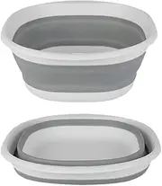 "Collapsible Washing Up Bowl, Space Saving Portable Folding Dish Pan Dish Tub,Retractable Multifunction Travel Wash Basin for Camping, Picnic,BBQ,Kitchen " (Medium)