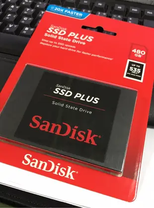 SANDISK 480G SSD Plus 2.5吋 SATAIII 固態硬碟 G26 535 MB/s